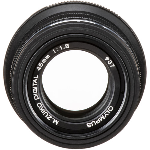 OM System 45mm f/1.8 Portrait Lens - Black 