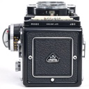 Rolliflex 3.5F type 4 Planar (rebuilt by Magicflex Camera Germany 2020) w/- OEM UV filter, Bay II Lens hood + metal cap satin), Ever-ready case and Superior Labor 6x6 leather carry case