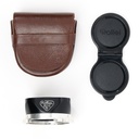 Rolliflex 3.5F type 4 Planar (rebuilt by Magicflex Camera Germany 2020) w/- OEM UV filter, Bay II Lens hood + metal cap satin), Ever-ready case and Superior Labor 6x6 leather carry case