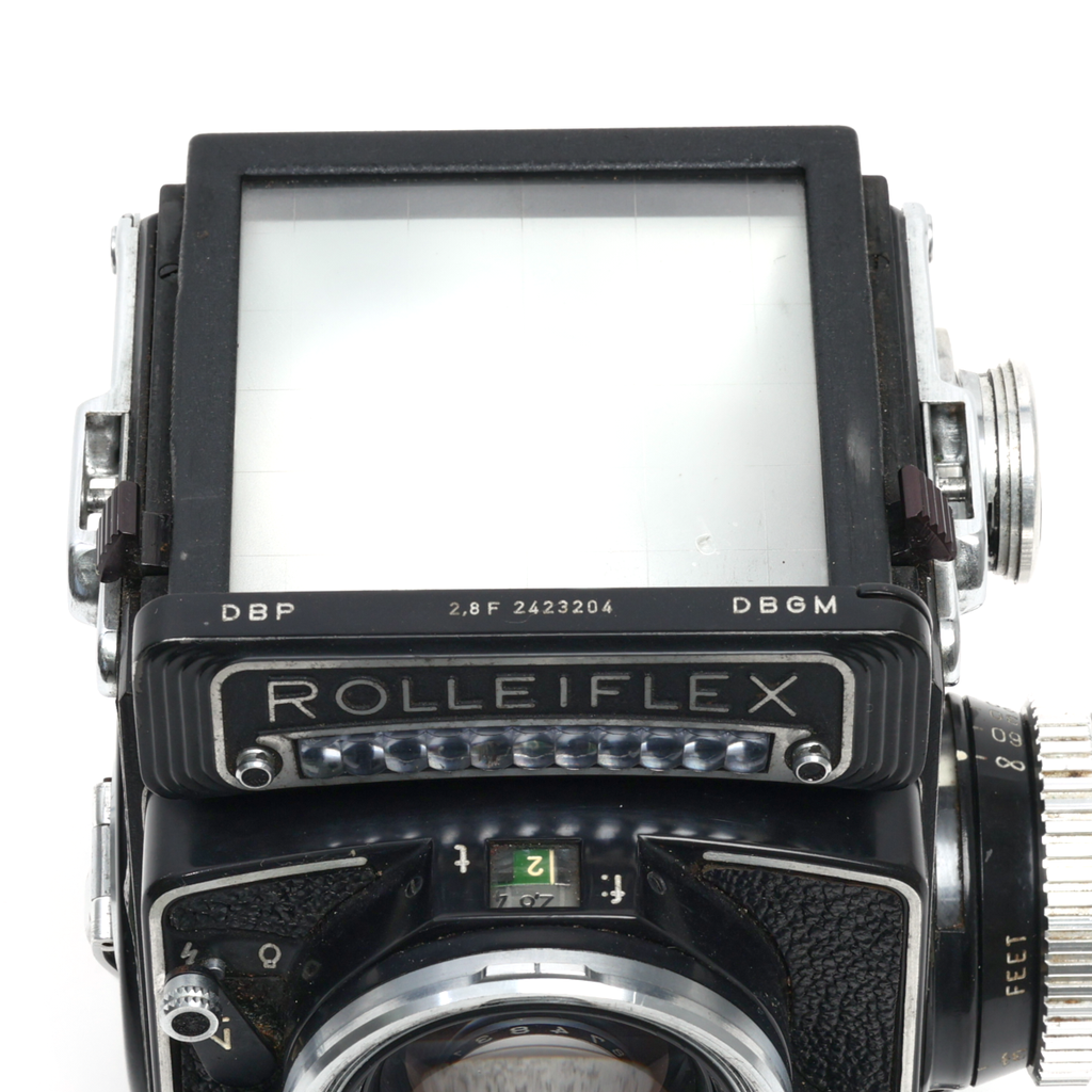 Rolleiflex 2.8F type 1 Planar (CLA'd meter not functional) Grade 9 