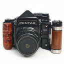 Pentax 67 body w/- metered prism + 105 f/2.4 + 45mm/135mm/165mm/200mm/300mm f/4 Grade 8