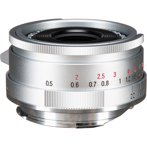 Voigtlander 28mm f/2.8 Color-Skopar Type II Aspherical Lens - Silver