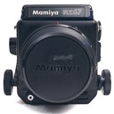 Mamiya RZ67 + 110mm f/2.8 + 180mm + 250mm f/4.5, w/- 2 Film + Backs Waist Level Finder & AE Prism Finder- Grade 8
