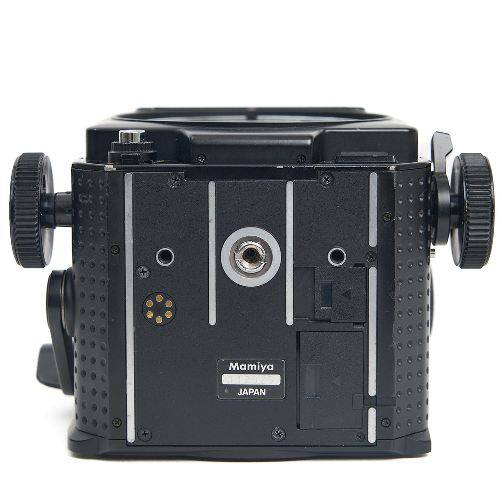 Mamiya RZ67 + 110mm f/2.8 + 180mm + 250mm f/4.5, w/- 2 Film + Backs Waist Level Finder & AE Prism Finder- Grade 8