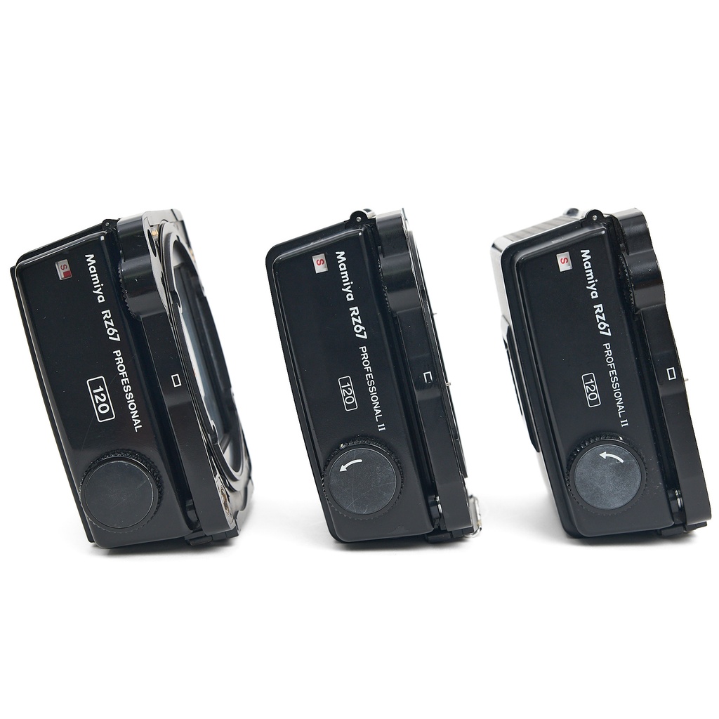 Mamiya RZ67 + 110mm f/2.8 + 180mm + 250mm f/4.5, w/- 2 Film + Backs Waist Level Finder & AE Prism Finder- Grade 8