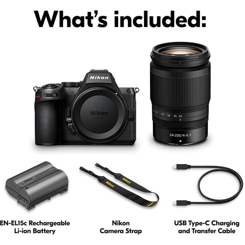 Nikon Z5II + 24-200mm f/4-6.3 Lens