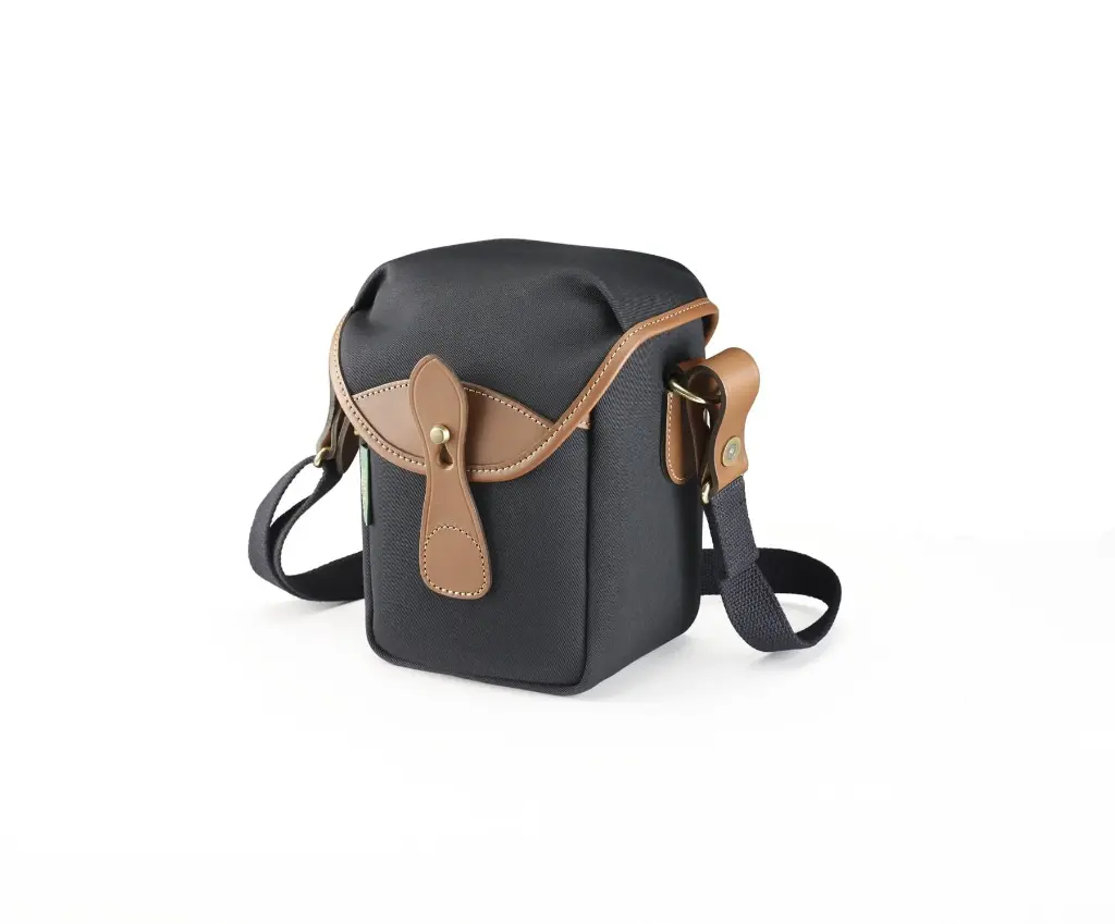 Billingham 72 - Black Canvas & Tan Leather