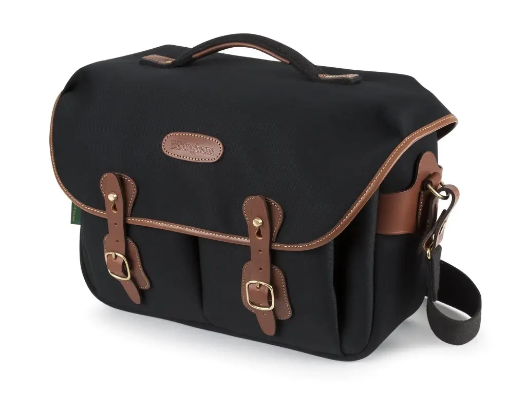 Billingham Hadley One - Black Canvas & Tan Leather