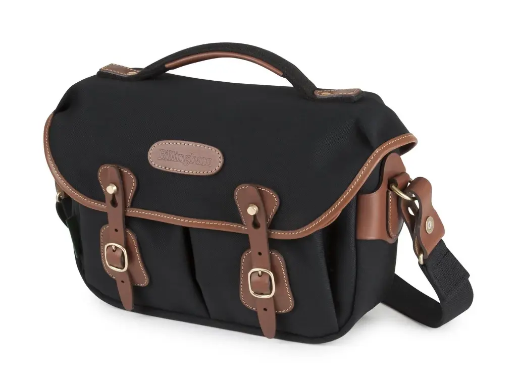 Billingham Hadley Small Pro - Black Canvas & Tan Leather