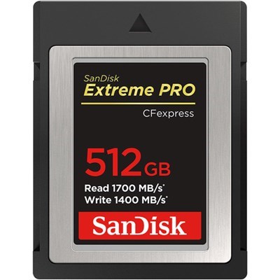 SanDisk 512GB Extreme PRO CFexpress Type B