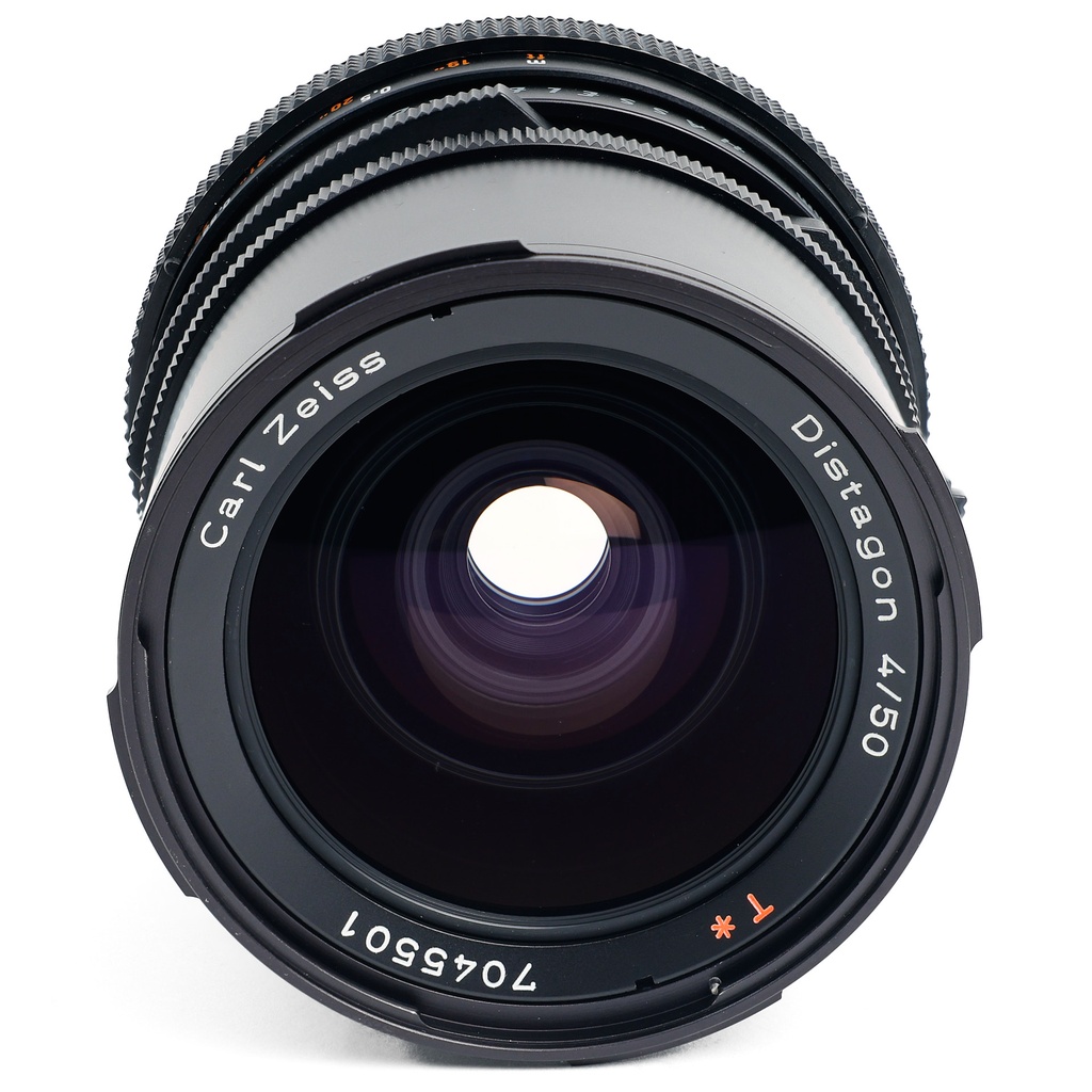 Hasselblad 50mm f/4 Distagon CF T* Lens w/- Lens hood - Grade 10