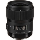 Sigma 35mm f/1.4 EX DG HSM "A" Lens for Canon EF - Grade 9