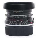 Voigtlander  35mm f/2.5 COLOR-SKOPAR P-II Lens: Leica M Grade 9 