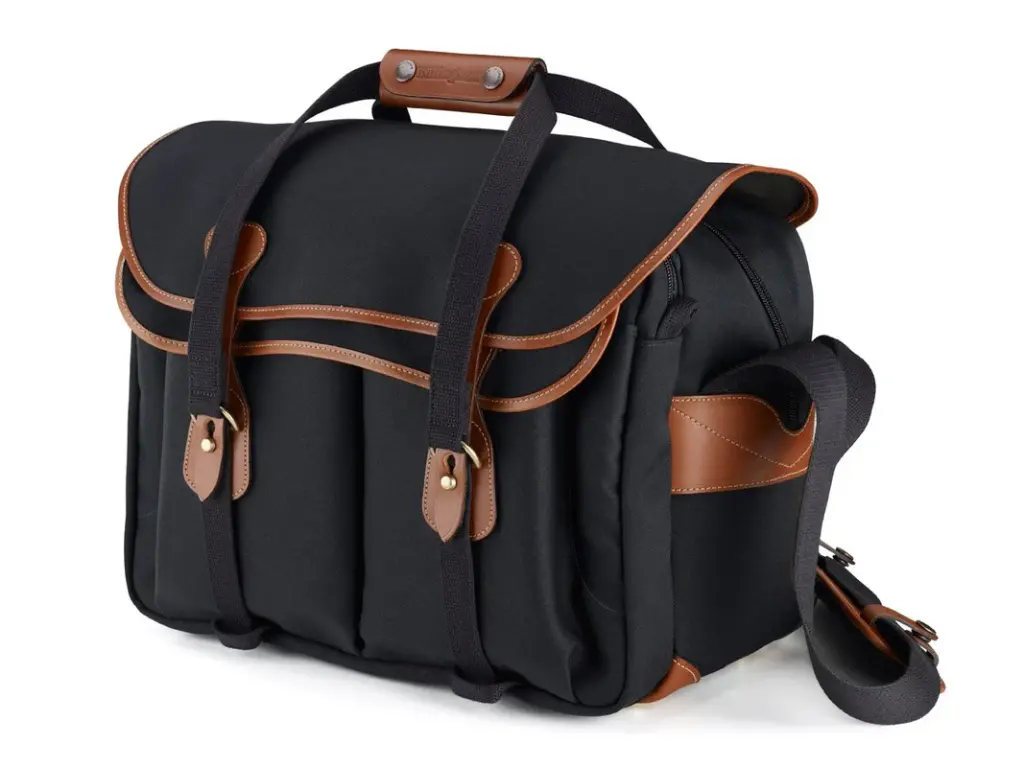 Billingham 445 - Black Canvas & Leather Tan