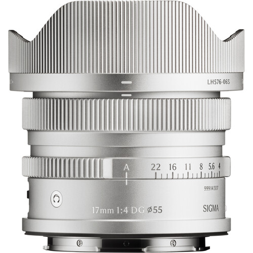 Sigma 17mm f/4 DG Contemporary I Series Lens: Leica L-Mount - Silver