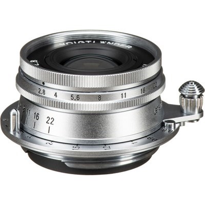 Voigtlander 40mm f/2.8 HELIAR ASPH Lens Silver: Leica L39 Screw Mount - Grade 10