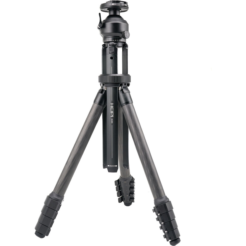 Heipi Vision 3-IN-1 Carbon Fibre Travel Tripod - Twist Quick Release