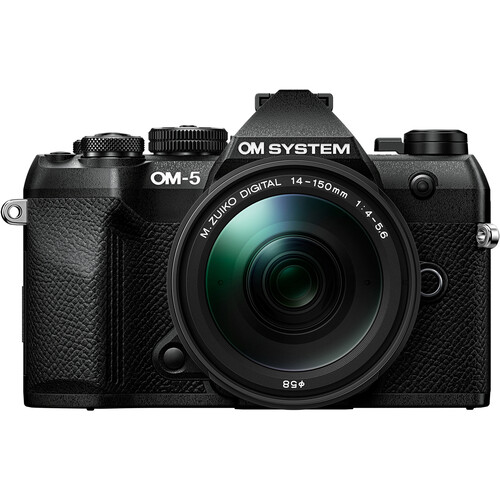 OM System OM-5 Mark II w/- 14-150mm f/4-5.6 II Lens Black