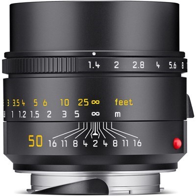Rental Leica 50mm f/1.4 Summilux-M ASPH Lens - Black