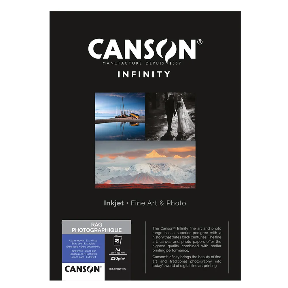 Canson A2 Rag Photographique II 210gsm (25 Sheets)