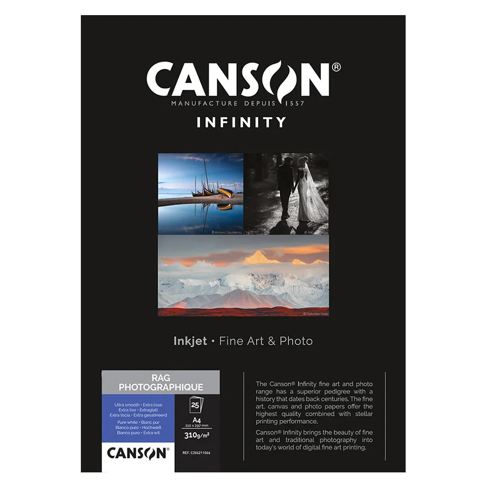 Canson Rag A2 Photographique II 310gsm (25 Sheets)
