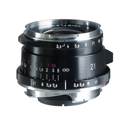 Voigtlander 21mm f/3.5 COLOR-SKOPAR ASPH Vintage Line Type I Lens Black: Leica M - Grade 10