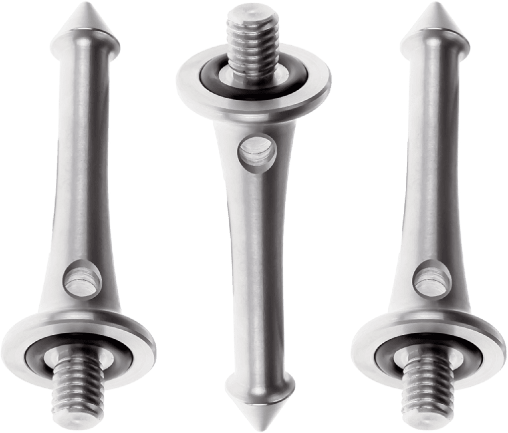 Really Right Stuff Stainless Steel Pod Foot Spikes (3-Pack) - Grade 9 