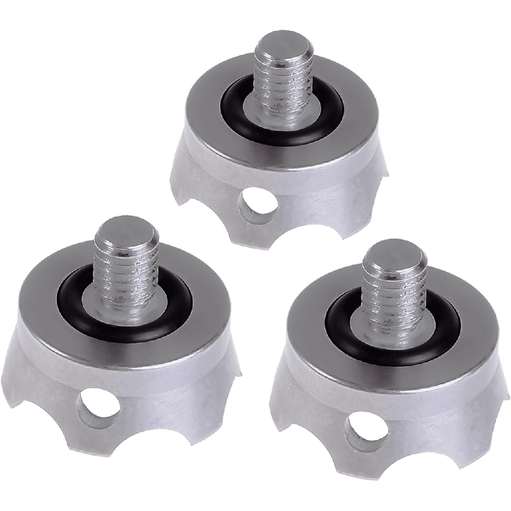 Really Right Stuff Stainless Steel Pod Foot Rock Claw (3-Pack) - Grade 9  