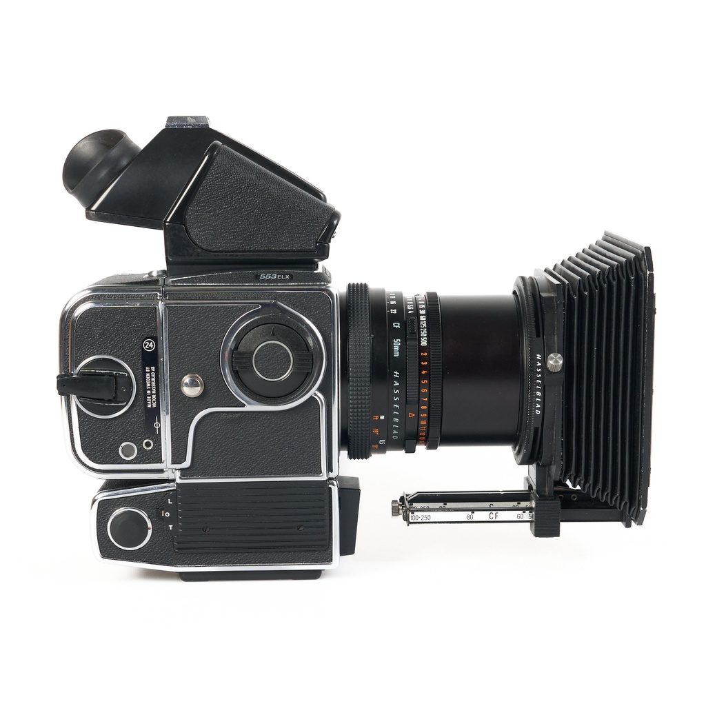 Hasselblad 553 ELX Body Chrome w/- 50mm f/4 Distagon CF T* Lens - Grade 9