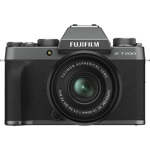 Fujifilm X-T200 Body Dark Silver + XC 15-45mm f/3.5-5.6 OIS PZ Lens - Grade 8+