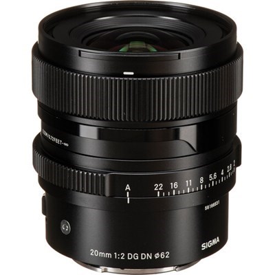Sigma 20mm f/2 DG Contemporary I Series Lens : Sony FE - Black
