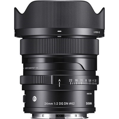 Sigma 24mm f/2 DG Contemporary I Series Lens: Leica L - Black