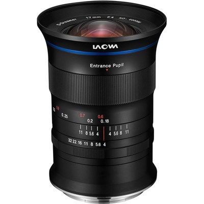 Laowa (Venus Optics) 17mm f/4 Zero-D lens for GFX - Grade 9