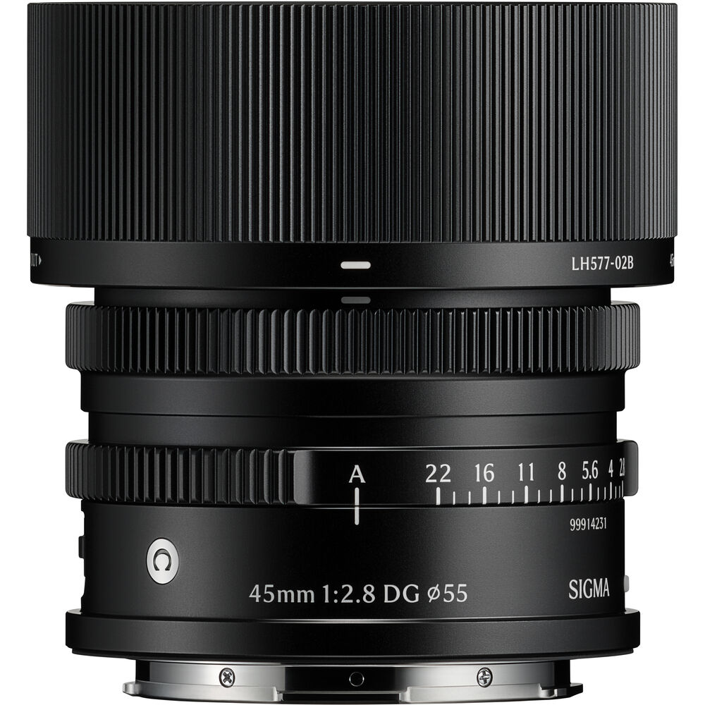 Sigma 45mm f/2.8 DG I Series Contemporary Lens: Leica L - Black