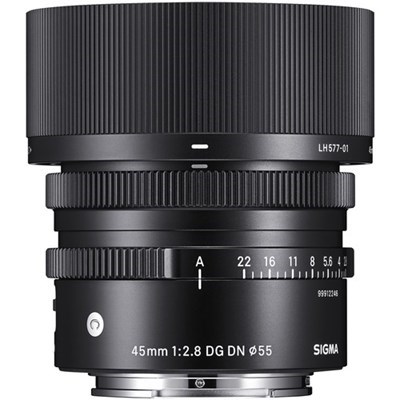 Sigma 45mm f/2.8 DG I Series Contemporary Lens: Sony FE - Black
