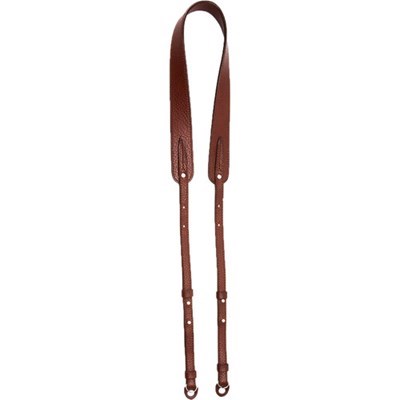 Artisan & Artist ACAM-284 Three length Adjustable Italian Leather Strap - Brown - Grade 9