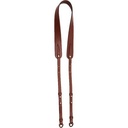 Artisan & Artist ACAM-284 Three length Adjustable Italian Leather Strap - Brown - Grade 9