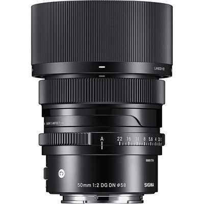 Sigma 50mm f/2 DG Contemporary I Series Lens: Sony FE Mount - Black