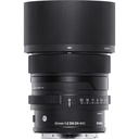 Sigma 65mm f/2 DG Contemporary I Series Lens: Sony FE - Black