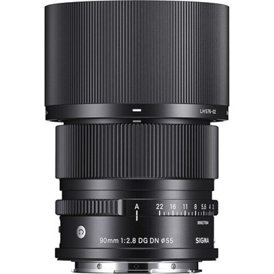 Sigma 90mm f/2.8 DG Contemporary I Series Lens: Sony FE - Black