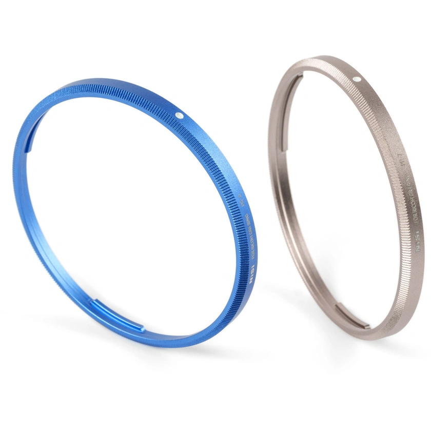 NiSi Ring Cap Kit for Ricoh GR IV (Royal Blue & Titanium Gray)