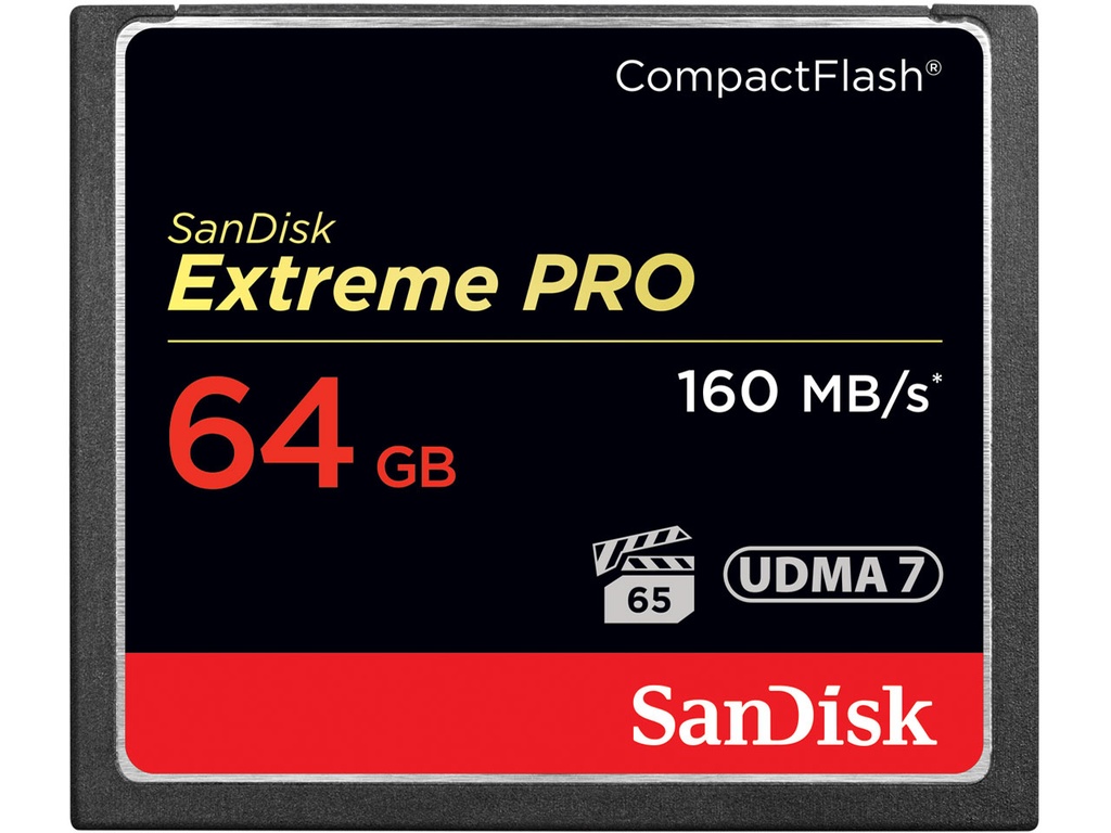 Sandisk 64GB Extreme Pro Compact Flash Card - Grade 8