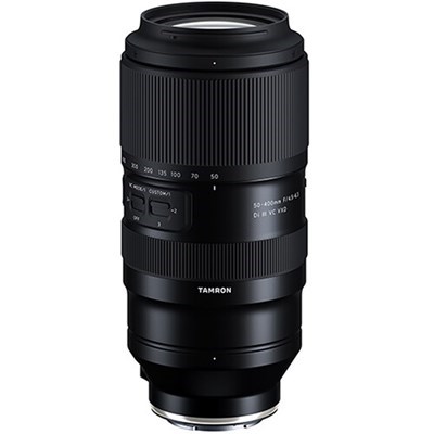 Tamron 50-400mm f/4.5-6.3 Di III VC VXD Lens: Sony FE - Grade 9