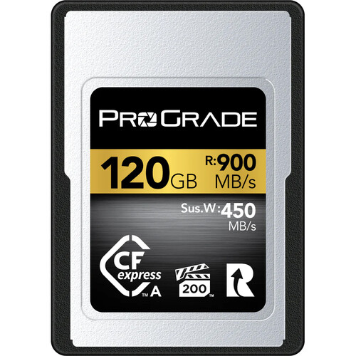Prograde CF Express 120GB Type A Gold R:900MB/s W:450MB/s 