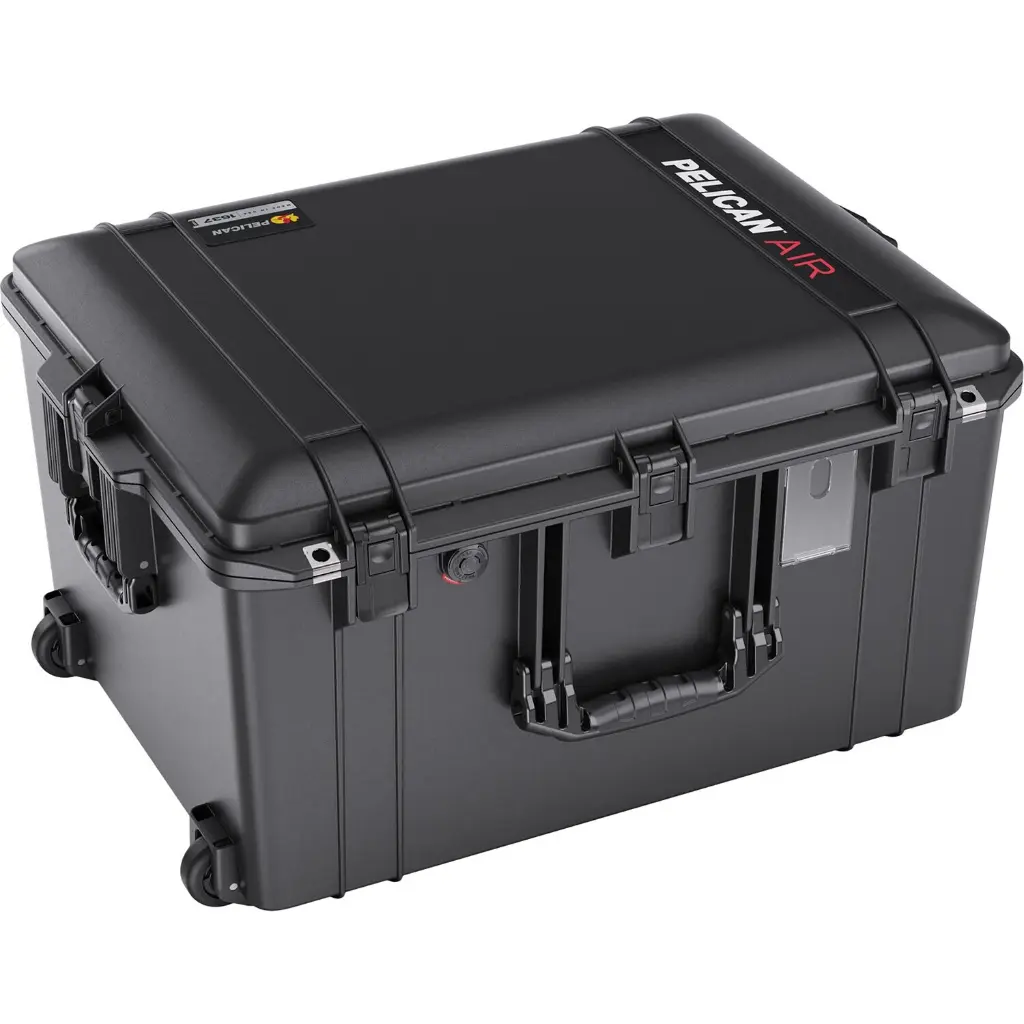 Pelican 1637 Air Wheeled Case  (Black - no foam) - Grade 8