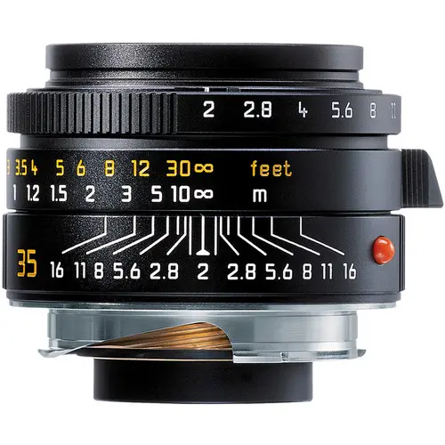 Leica 35mm f/2 Summicron-M ASPH Black Ver.1 (6 Bit coded) Ø E39 - Grade 5