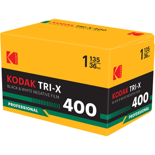 Kodak Professional Tri-X 400 Black and White Negative Film (35mm Roll Film, 36 Exposures, Retro Packaging)