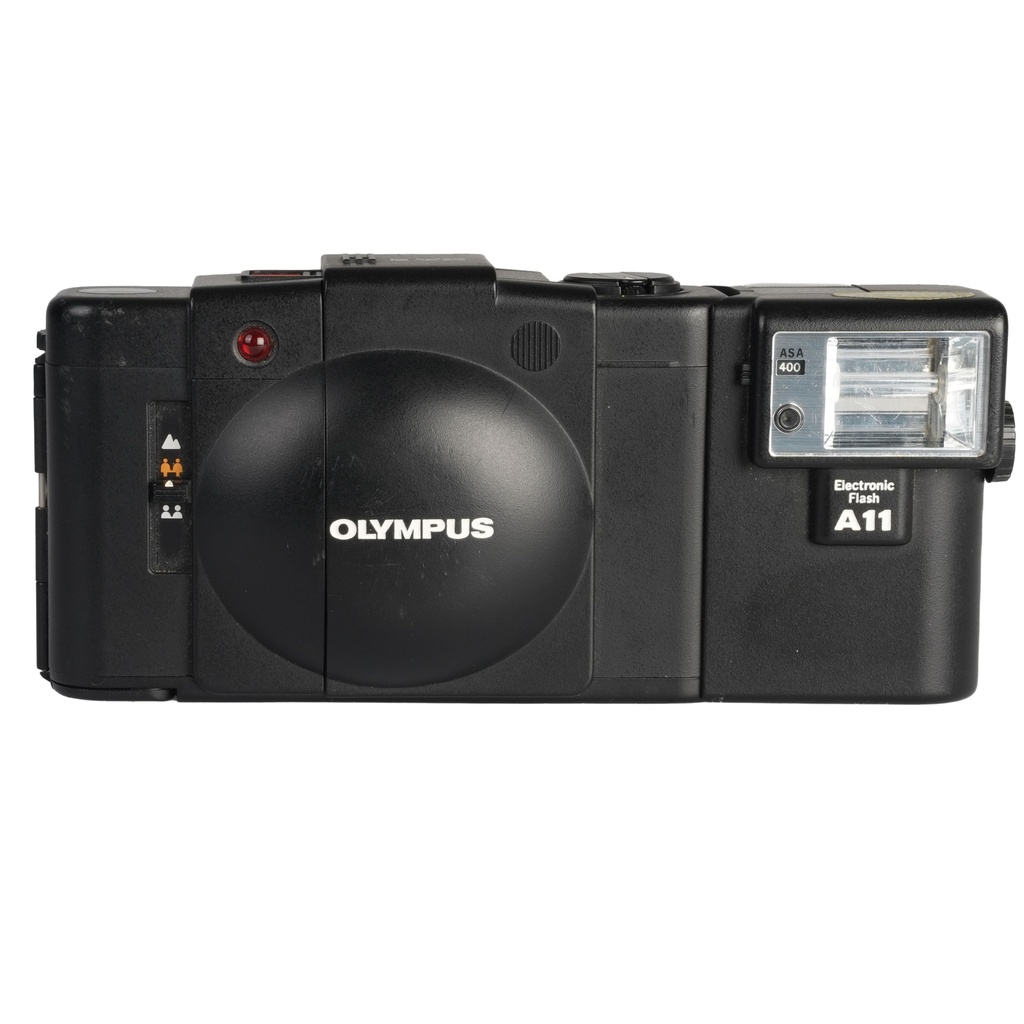 Olympus XA 2 35mm f/2.8 w/- A11 flash - Grade 8 