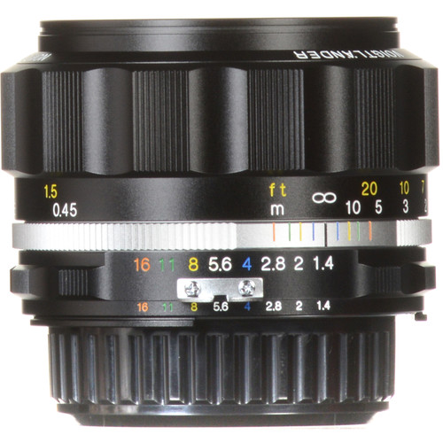 Voigtlander 58mm f/1.4 SL-IIS NOKTON Black Lens: Nikon F