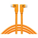 Tether Tools TetherPro 4.6m (15') Right Angle USB-C to Right Angle USB-C Cable - Orange